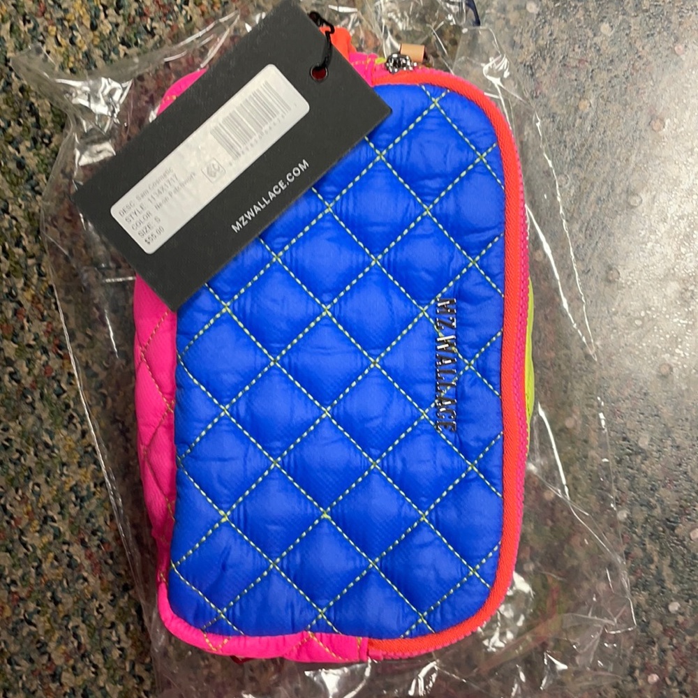 New w/ tags! MZ Wallace Neon Sam cosmetic pouch!
